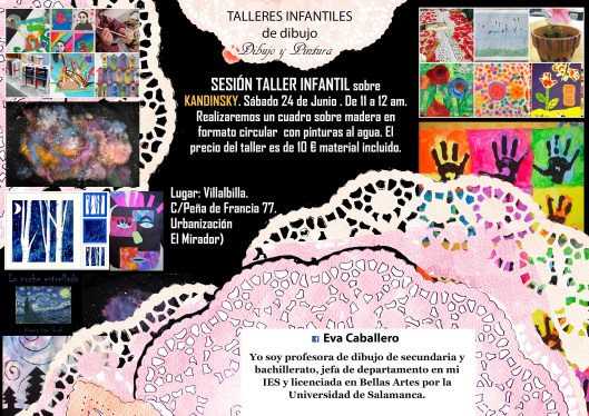 AnuncioTALLERinfantilsabado.sabadoJunio2017